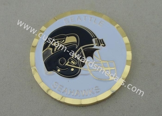 Seattle Seahawks personifizierten Münzen durch den Messing, der mit Seil-Rand und Kasten 1,75 Zoll gestempelt wurde