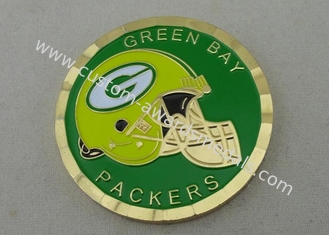 Green Bay Packers personifizierten Münzen durch den Messing, der mit PVC-Taschen-Verpackung geschlagen wurde