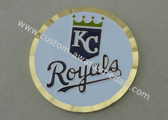 Kc-Royals personifizierten Münzen durch den Messing, der mit Diamant-Schnittkante und 2,0 Zoll gestempelt wurde