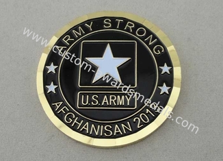 Armee-starke Afghanistan-Militärmünzen, die kundenspezifisch sind vorbei, Druckguß, 1,75 Zoll für AMERIKANISCHE Armee