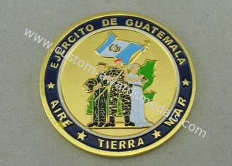 Personifizierte Münzen EJERCITO Des Guatemala durch Zink-Legierung Druckguß und Vergolden