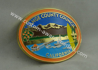 Kalifornien-County-Rats-Schnallen nach Maß mit Vergolden und weichem Email