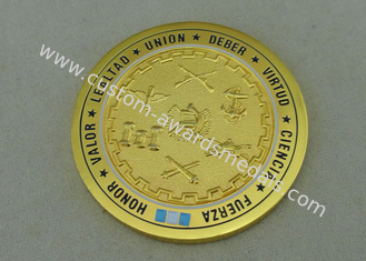 Wagemut-Ehre personifizierte Münze, 3D durch Zink-Legierung Druckguß und Vergolden