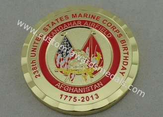 238th Marineinfanteriekorps-Geburtstags-Münze Vereinigter Staaten, verkupfern gestempeltes Vergolden 1 3/4 Zoll