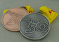 Zink-Legierung sterben Form-Medaillen für Sportsitzung, Poly-50 Ausweise antikisieren Kupfer