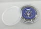Asphaltieren Sie Air Force One-Münze/Zink-Legierung personifizierte Email-Münzen mit antiker Versilberung