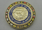 Vergolden personifizierte Marine-Münze für Preise/Andenken/Feiertag, Seil-Rand-Münze