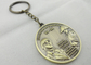 Verdoppeln Sie mit Seiten versehenen Schlüsselanhänger des Zink-Legierungs-Antiken-Vergolden-3D, förderndes Keychain