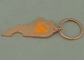 Verkupferungs-Logo-Schlüsselanhänger, der Keychains-Zink-Legierungs-Flaschen-Öffner annonciert