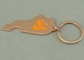 Verkupferungs-Logo-Schlüsselanhänger, der Keychains-Zink-Legierungs-Flaschen-Öffner annonciert