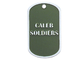 Caleb-Soldaten personifizierten Erkennungsmarke-Halsketten, Zink-Legierungs-kundenspezifische Militärerkennungsmarken mit Vernickelung