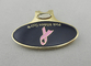 Personifiziertes rosa Band-Golf-Kappen-Messingclip mit weichem Email, Metallclip