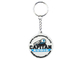 Capitan weiches PVC buntes Keychains, kundenspezifischer Logo-Schlüsselanhänger mit Siebdruck-Drucken