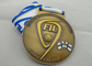 Kupfer FIL U-19/Zink-Legierungs-/Zinn-Weltmeisterschafts-Band-Medaillen mit Druckguß