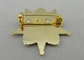 3D Druckguss-weicher Email Pin, Zink-Legierungs-Vergolden-Brosche auf Rückseite