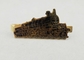 Kleines Nickel-kundenspezifisches Gold personifiziertes Bindungs-Stangen-Geschenk mit schwarzem Epoxidzug