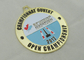 Schwimmen-New-Brunswick Email-Medaille, Vergolden, Abnutzung auf beiden Seiten