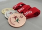 Kupfer überzogene Medaillen mit Band, Druckguß für olympisches Spiel