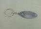 Zink-Legierungs-Eisen Keychain mit Laser-Stich-Logo für Geschäfts-Geschenk