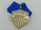 Rosa Vergolden der Straßenrennen-Band-Medaillen-70mm mit weichem Email