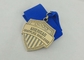 Rosa Vergolden der Straßenrennen-Band-Medaillen-70mm mit weichem Email
