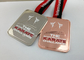 Zink-Legierungs-Karate-Subventions-Band-Medaillen mit weichem Email, Druckguss-Sport-Medaillen