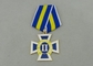 Vergolden-sterben kundenspezifische Preis-Medaillen Stempel, Bänder, die Militär Medaille zuspricht
