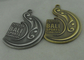 Doppeltseiten 3D Bali Sport stirbt Form-Medaillen, antiker Messing und Antiken-Versilberung