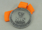 Langes Band-nationale Hochschul-Singapur-Medaillen mit Zink-Legierung Druckguß