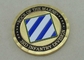Die 2,0 Zoll-kundenspezifischer Messing personifizierten Münzen, Vergolden USA-Militär prägen
